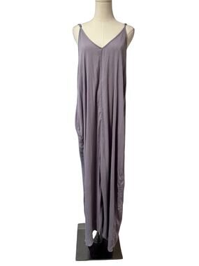 gauze maxi dress love stitch Love Stitch Gauze Maxi Dress In Cement